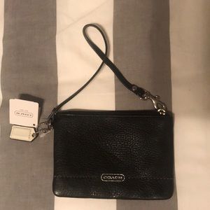 Coach Black wristlet NWT late 2000s